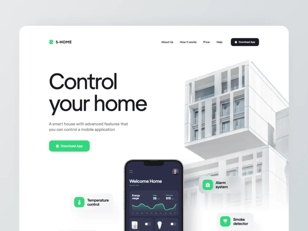 Another example of animation in web design 2024