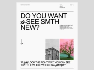 Minimalist design as a graphic design trend