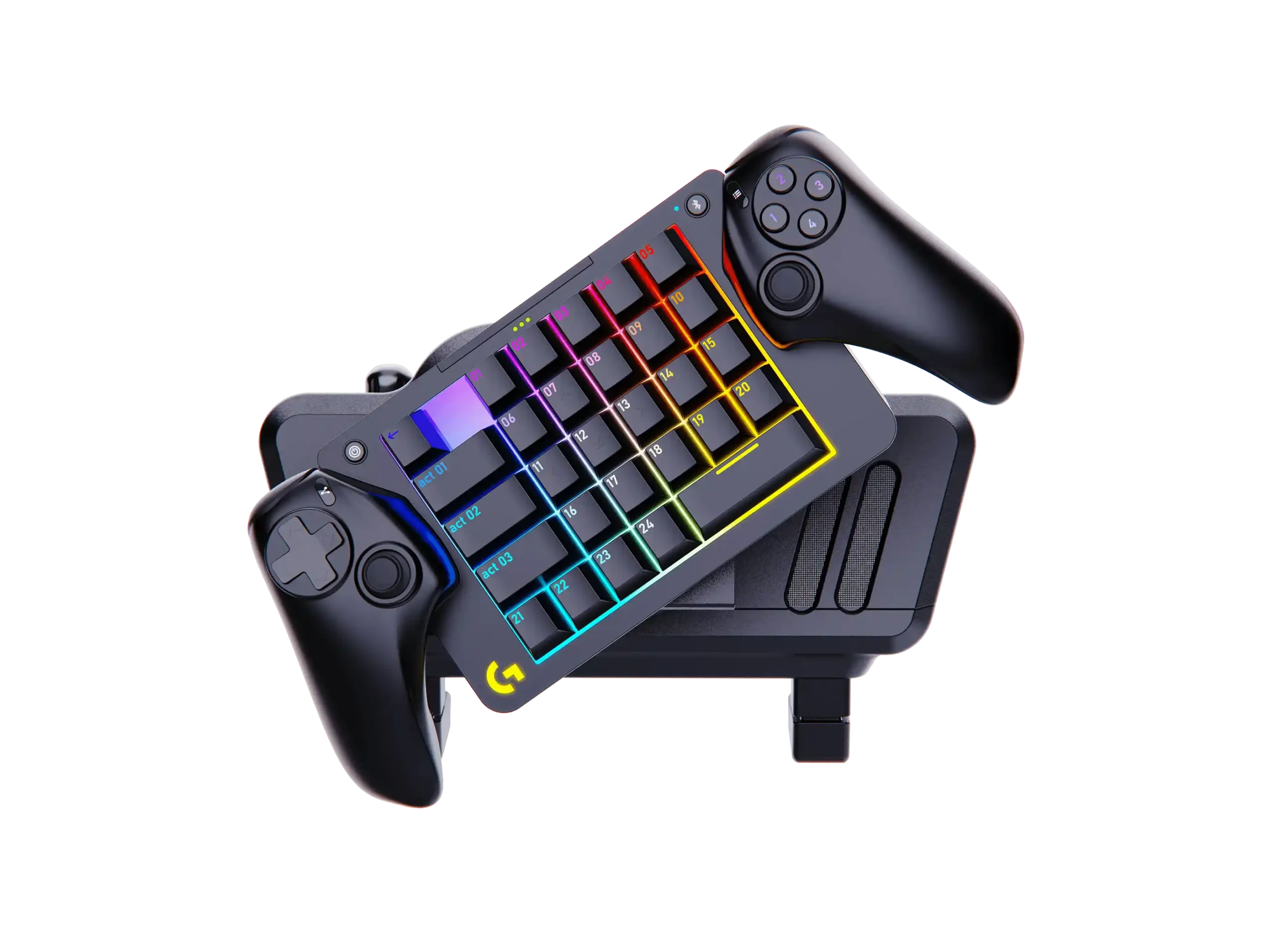 Геймпад Logitech G360 - руль спереди