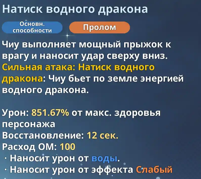 Со Чиу - "Натиск водного дракона" 1