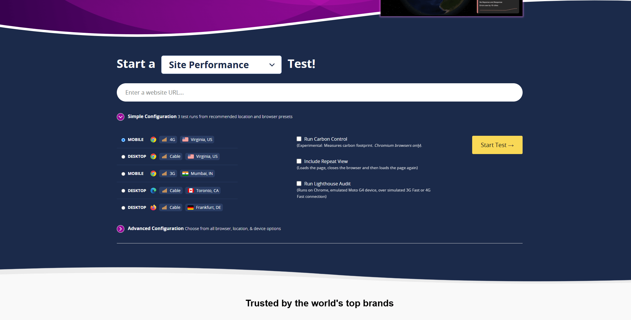 Узнайте о проблемах скорости сайта в WebPageTest