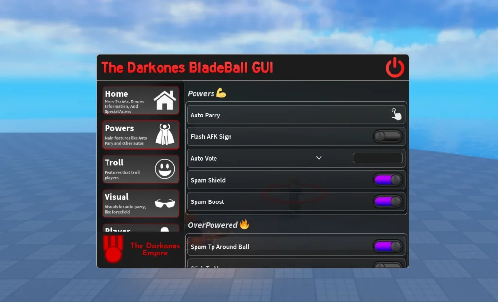 Скрипт на Блейд Бол без ключа Роблокс - The Darkones [АВТО ПАРИРОВАНИЕ]