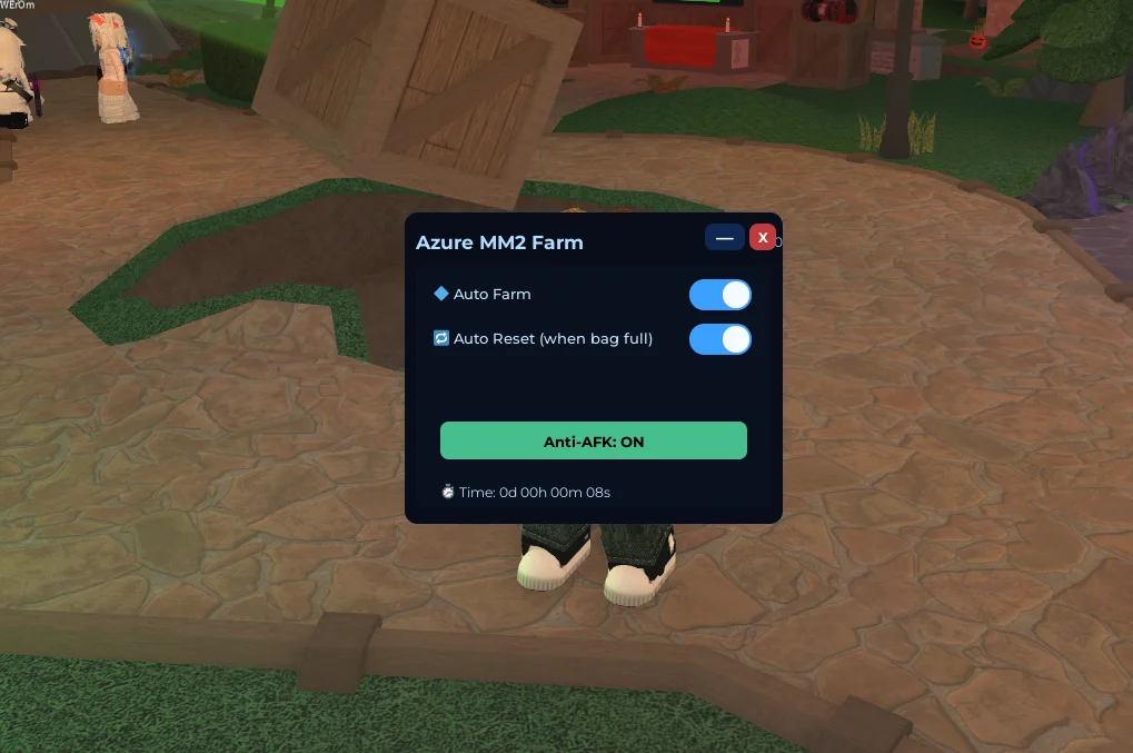 Скрипт на Роблокс для авто фарма конфет в ММ2 без ключа - Azure MM2 Farm