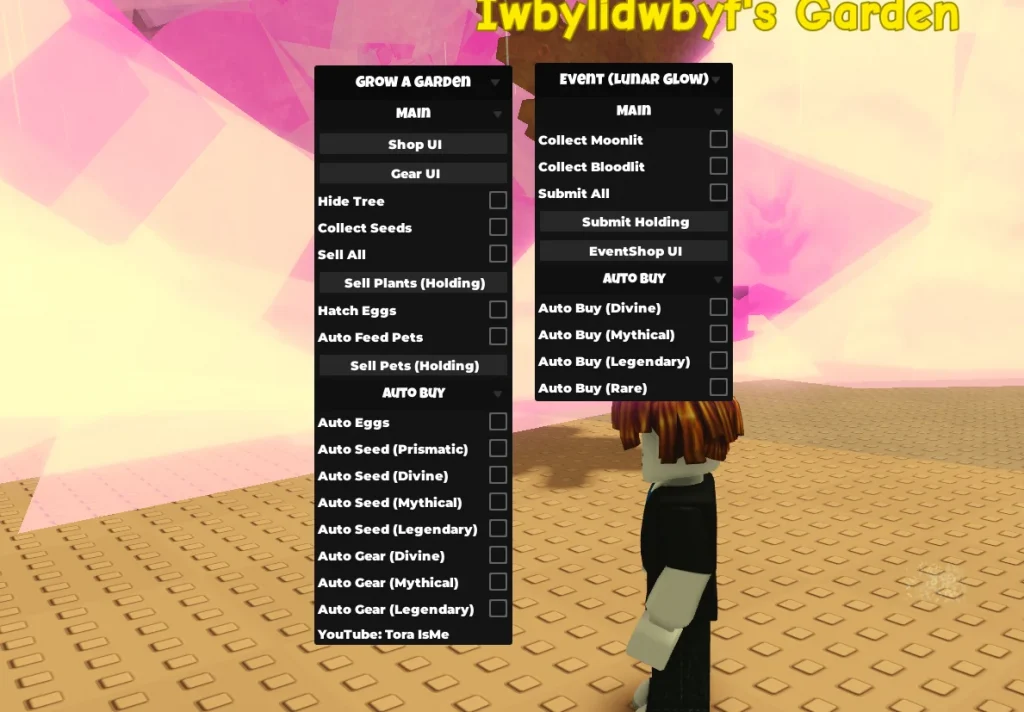 Скрипт на Вырасти Сад в Роблокс от ToraIsMe без ключа