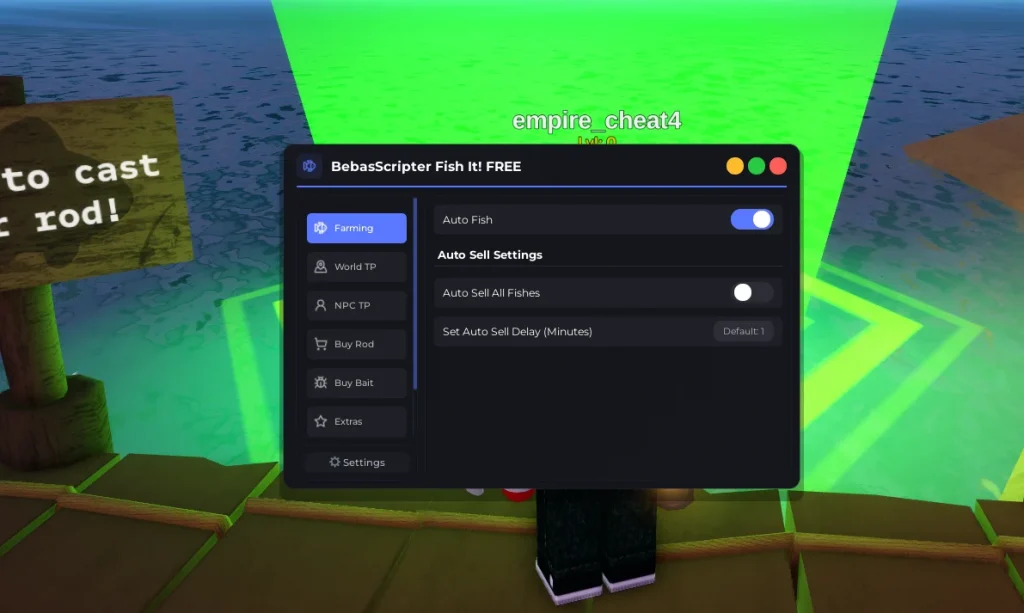 Скрипт на игру в Роблокс Fish It (Фиш Ит) - BebasScripter [АВТО ФИШ]