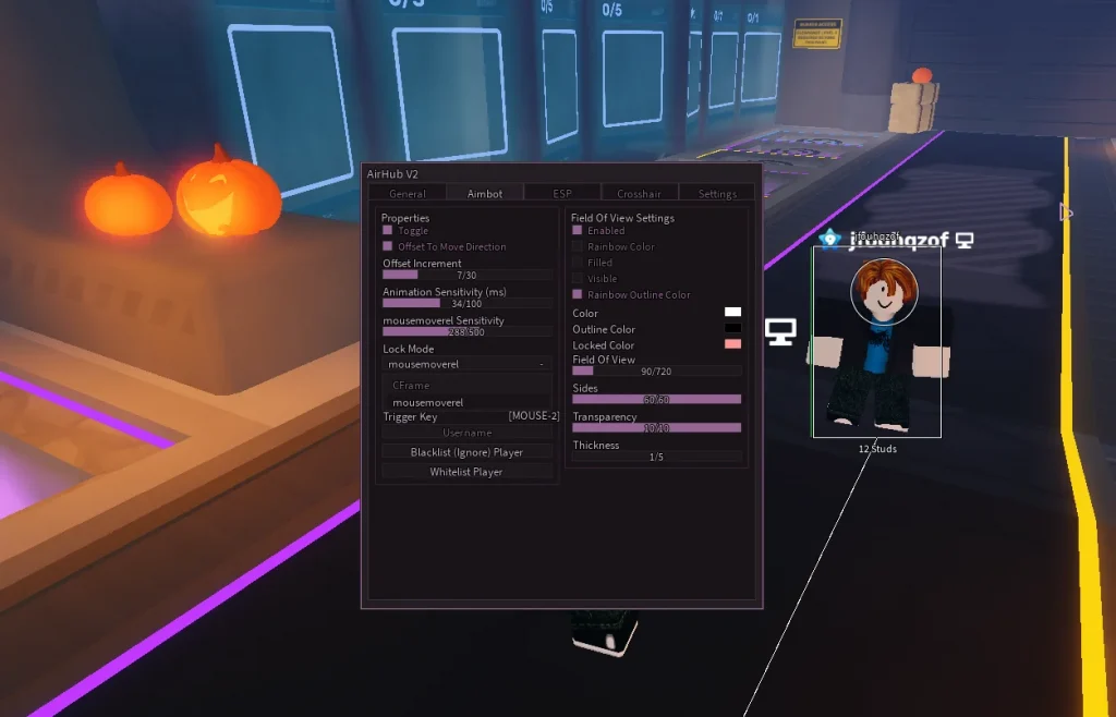 Скрипт для RIVALS на Аимбот и ВХ без ключа - AirHub v2