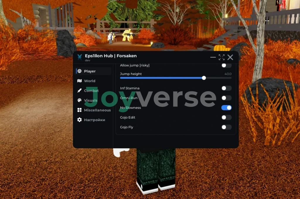 Чит на Forsaken в Roblox - Eps1llon Hub [Inf Stamina, SpeedHack, Invisible]