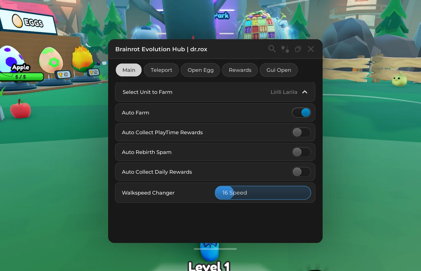 Скрипт на Эволюцию Брейнрот Без Ключа [АВТО ФАРМ]