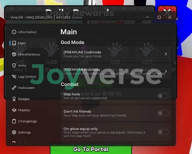 Скрипт на Битвы Шлепками в Роблокс - Vinq SB [Slap Aura, Lag Control, Godmode]