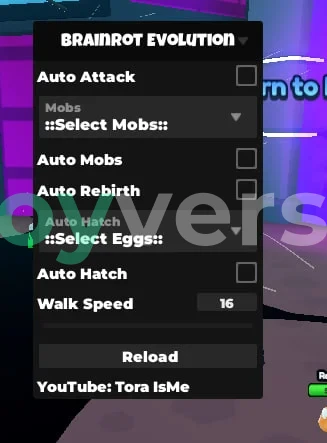 Скрипт на Эволюцию Brainrot в Roblox [Auto Attack, Auto Mobs, Auto Rebirth]
