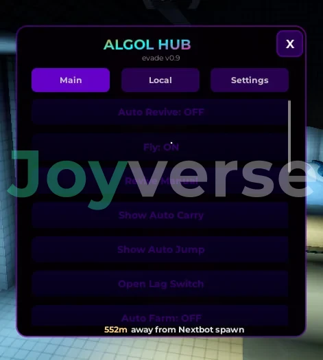 Скрипт на Evade в Роблокс - ALGOL [Auto Revive, Fly, Auto Carry]