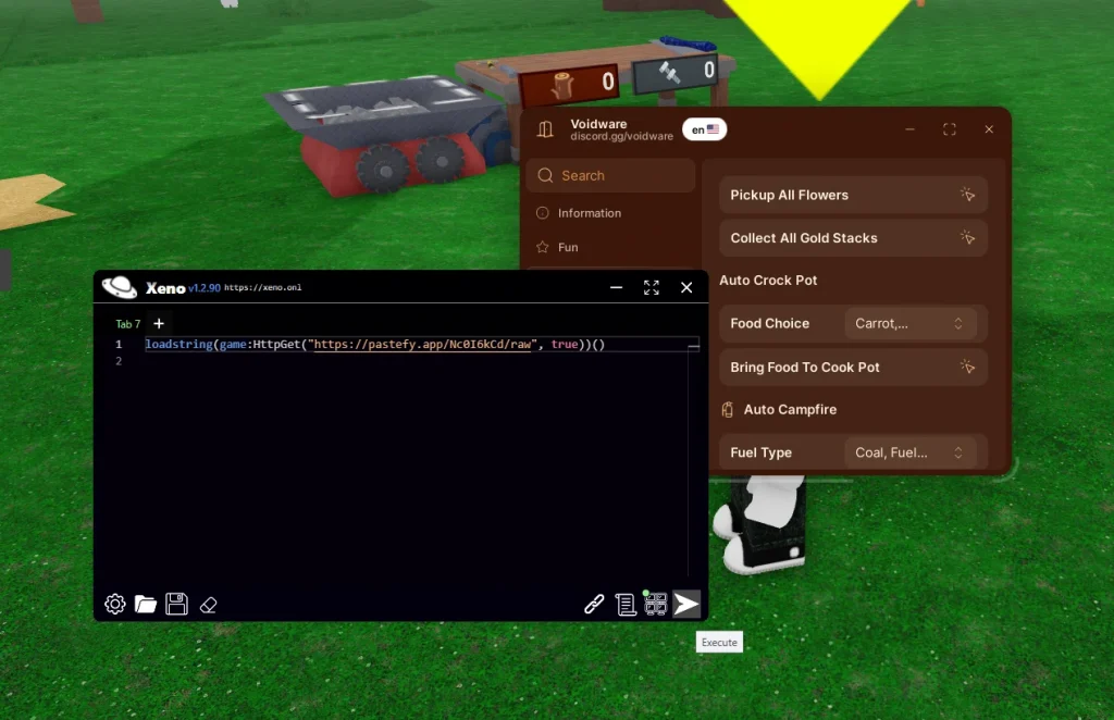 Xeno - инжектор скриптов на Роблокс для ПК