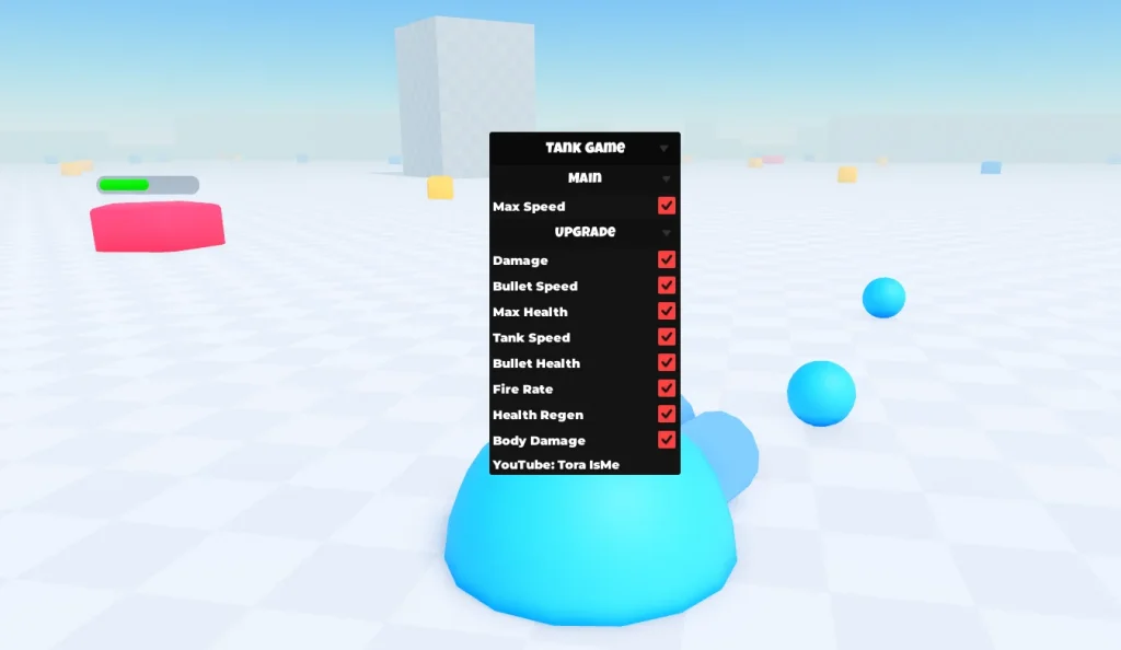 Скрипт на Танковую Игру в Роблокс без ключа - ToraIsMe [Скорость, Апгрейды]