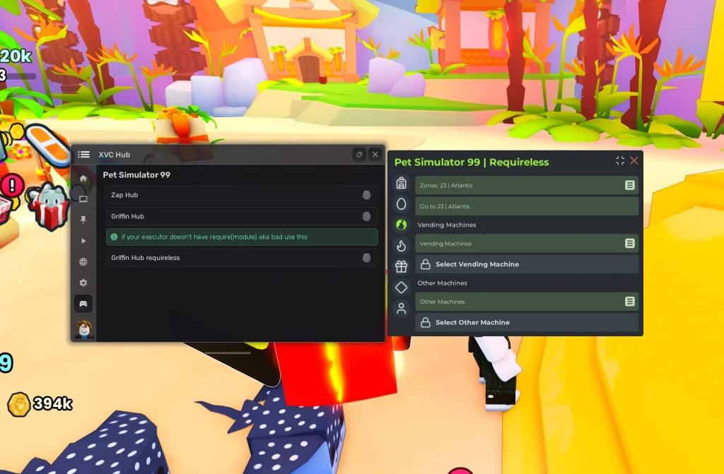 Скрипт на Пет Симулятор 99 в Роблокс без ключа - Griffin Hub [ФАРМ МОНЕТ, ТЕЛЕПОРТЫ, МИНИ-ИГРЫ]