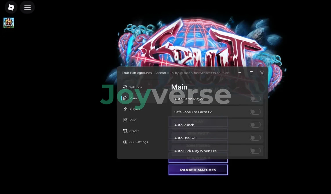 Скрипт на Fruit Battlegrounds Роблокс Без Ключа 2025