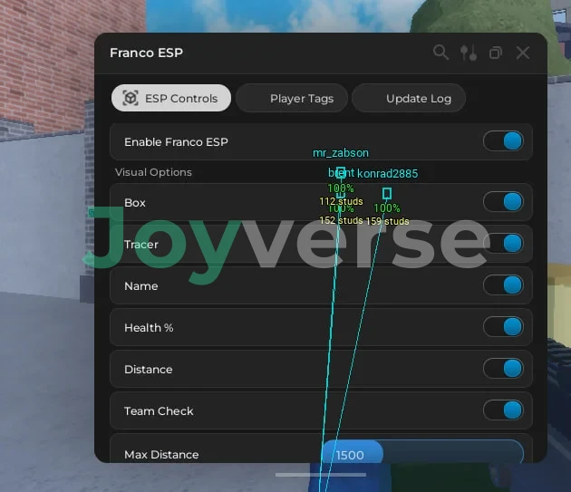 Скрипт на Arsenal в Роблокс - Franco ESP [ESP, Player Tags]