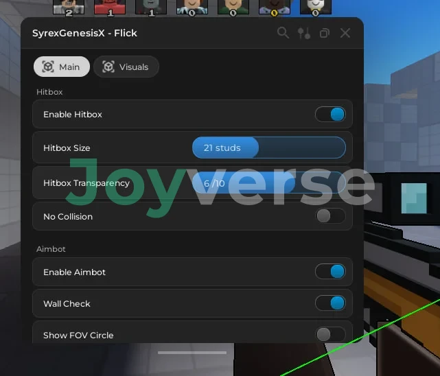 Скрипт на Флик в Roblox - SyrexGenesisX [ Aimbot, Hitbox, ESP]
