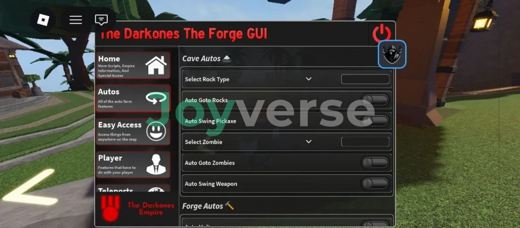 Скрипт на The Forge [BETA] в Роблокс без ключа - The Darkones [Auto Goto Rocks, Auto Swing Pickaxe, Auto Goto Zombie]