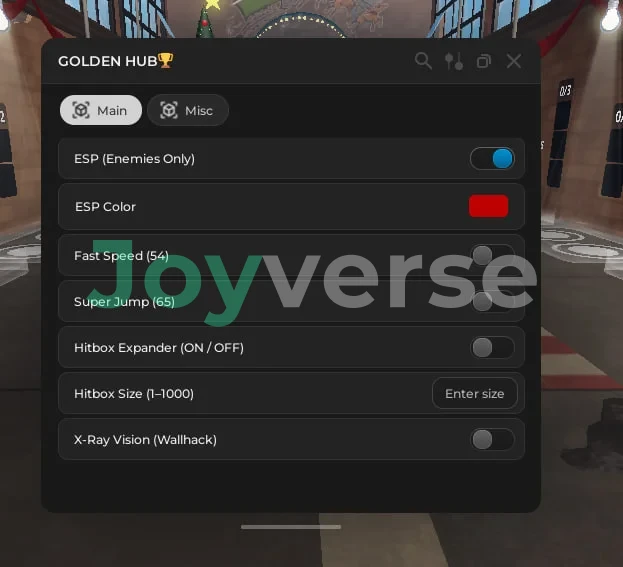 Скрипт на Убийцы против Шерифов Дуэли - Golden Hub [ESP, Fast Speed, Super Jump]