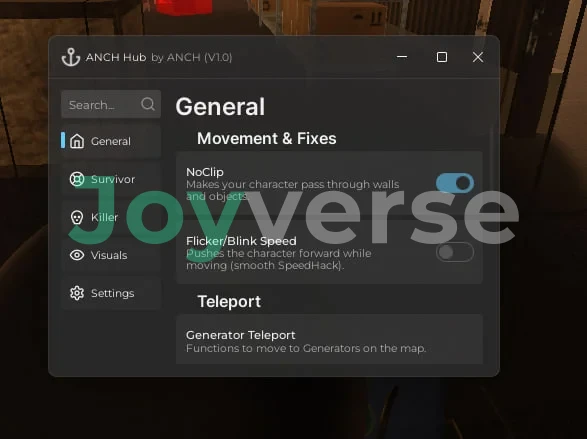 Скрипт на Район насилия - ANCH Hub [Noclip, Generator Teleport, ESP]