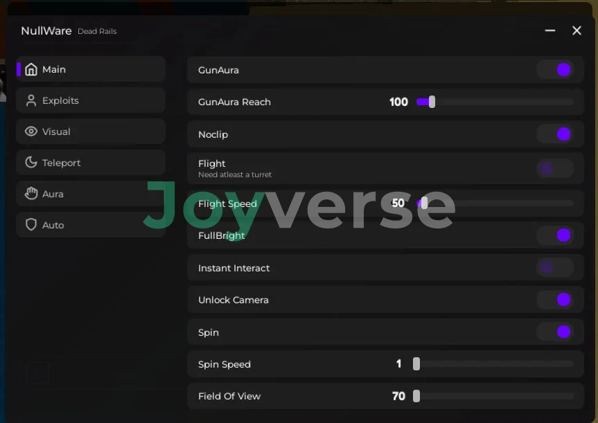 Скрипт на Мертвые Рельсы в Роблокс - NullWare [Gun Aura, Noclip, Teleport]