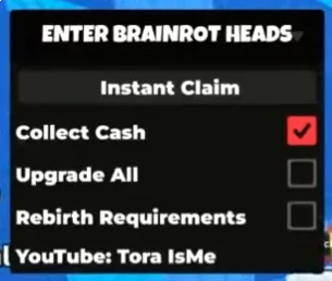 Скрипт на Вход в головы брейнрота (ENTER BRAINROT HEADS) в Роблокс 2026