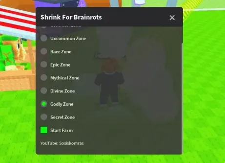 Скрипт на Роблокс Shrink For Brainrots (Шринк Фор Брейнротс) — Авто Фарм