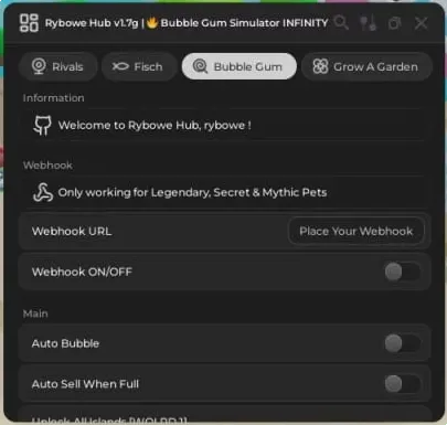 Скрипт на Бабл Гам Симулятор ИНФИНИТИ в Роблокс (Auto Farm)