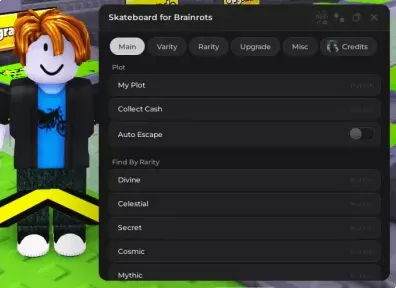 Скрипт на Скейтборд для Брэйнротов (Skateboard for Brainrots) в Роблокс 2026