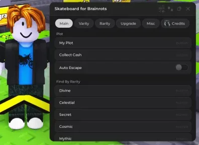 Скрипт на Скейтборд для Брэйнротов (Skateboard for Brainrots)