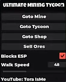 Ultimate Mining Tycoon Скрипт на Роблокс (2026) — Чит на Алтимейт Майнинг Тайкун