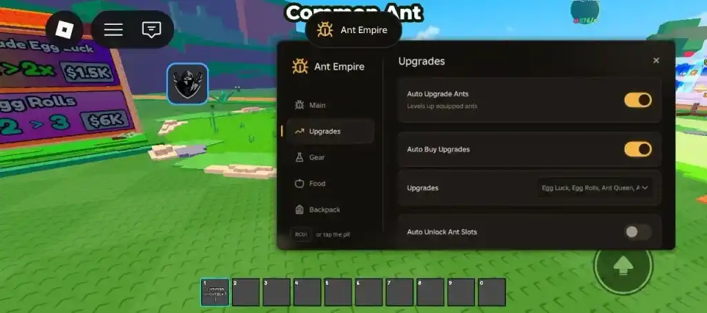 Скрипт на Build an Ant Empire в Роблокс 2026
